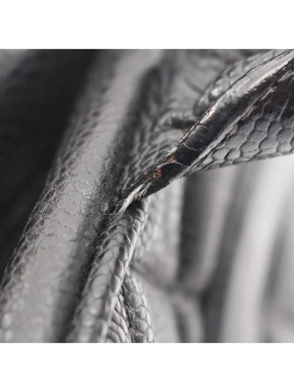 Chanel Handbag Quilted Black Caviar Leather CC Logo Mini